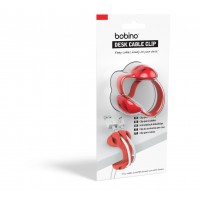 Desk Cable Clip: Red