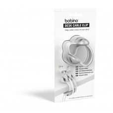 Desk Cable Clip: White