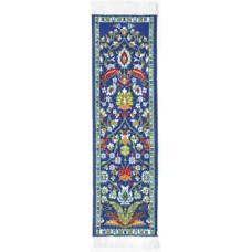 Oriental Carpet Bookmark: Blue Kayseri
