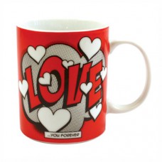 Comic Book Porcelain Mug: LOVE