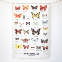 Multi Butterflies Tea Towel