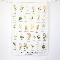 Wild Flowers Tea Towel
