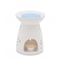 Wax Melt Warmer: Floral Garden - White