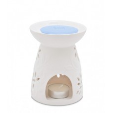 Wax Melt Warmer: Floral Garden - White Wax Melt Warmer: Floral Garden - White