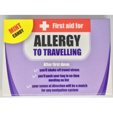 First aid for ALLERGY TO TRAVELLING