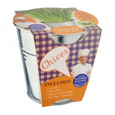 Galvanized Garden Chef: Chives