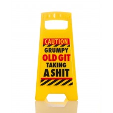 Desk Warning Sign: Grumpy Git