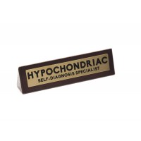 Wooden Desk Sign: Hypochondriac