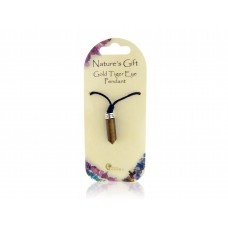 Nature's Gift Point Necklace: Golden Tiger Eye Nature's Gift Point Necklace: Golden Tiger Eye