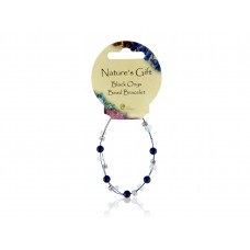 Nature's Gift Wire Bracelet: Black Onyx