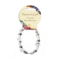 Nature's Gift Wire Bracelet: Hematite