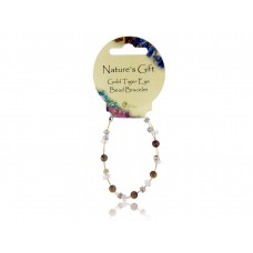 Nature's Gift Wire Bracelet: Golden Tiger Eye