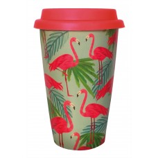 Bamboo Cups: Flamingo