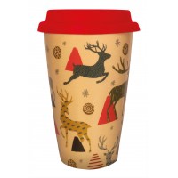 Bamboo Cups: Christmas 2 Reindeer