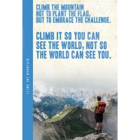 Notes 'N' Quotes Notebook: Climb The Mountain