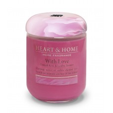 340g Large Candle : With Love, Rose & Jasmine 340g Large Candle : With Love, Rose & Jasmine