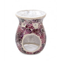 Wax Melt Warmer: Purple Mosaic Crackle 