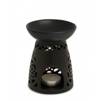 Wax Melt Warmer: Moroccan Black Ceramic
