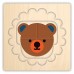 4 Layer Wood Puzzles: Animal Faces