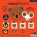 4 Layer Wood Puzzles: Animal Faces