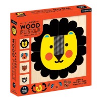 4 Layer Wood Puzzles: Animal Faces
