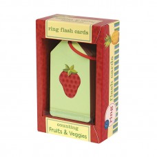 Ring Flash Cards: Counting Fruits & Veggies