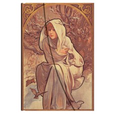 Mucha Collection, Winter Child, Mini, Lined Mucha Collection, Winter Child, Mini, Lined