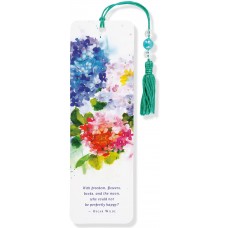 Beaded Bookmark Hydrangeas