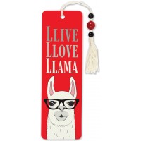 Beaded Bookmark Llive Llove Llama