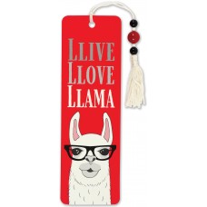 Beaded Bookmark Llive Llove Llama