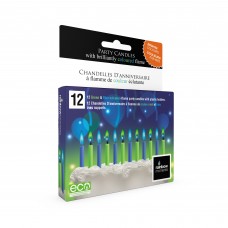 Coloured Flame Birthday - Boys - Blue/Green