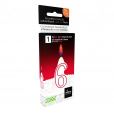 Coloured Flame Num-Red: 6