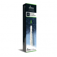Icicle Taper Candles - Green Coloure Flame - Set of 2