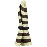Sunlily Roll-N-Go Sun Hat: Stripe Brown
