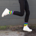 Color Me Rainbow Everyday Socks (Big Feet)