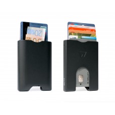 Walter Wallet Aluminium: Matte Black